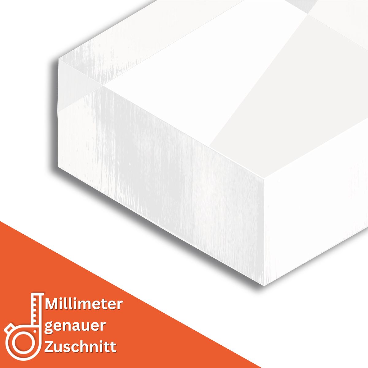 5 mm Acrylglas GS Weiß (Größe wählbar) - Zuschnitt mit Säge