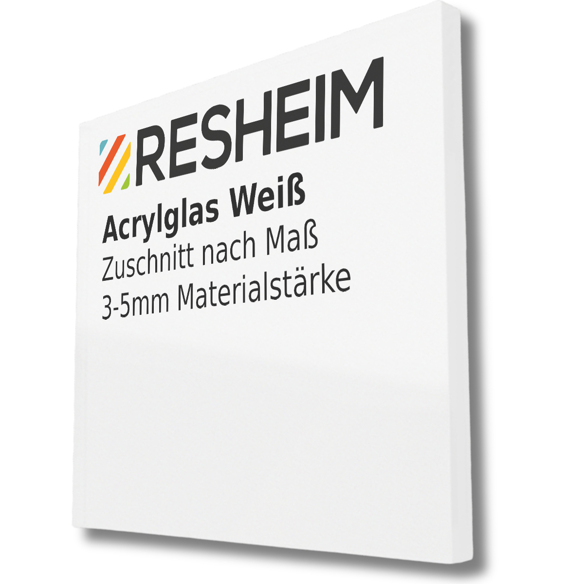 5 mm Acrylglas GS Weiß (Größe wählbar) - Laserschnitt